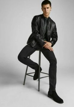 Jack & Jones Jeans Slim FitBlack Denim Uomo Jeans JA222G1L2-Q11 -Jack & Jones 660161d7aa044339a92ced9b6275e12a