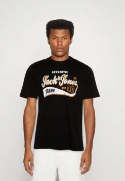 Jack & Jones Elogo Ss O-Neck 2 Col Aw23 SnT-Shirt Con StampaBlack Uomo T-shirt E Polo JA222O578-Q11