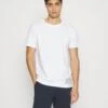 Jack & Jones Jaclogo Tee And Shorts SetPigiamaWhite/Navy Uomo Per La Notte JA282M02F-A11