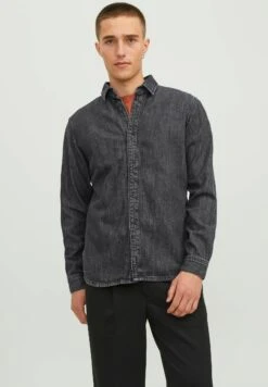 Jack & Jones Henry Wi 052CamiciaBlack Denim Uomo Camicie JA222D2LM-Q11