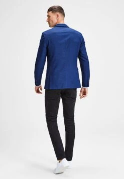 Jack & Jones KlassischerGiaccaMedieval Blue Uomo Completi E Cravatte JA222T087-K11 -Jack & Jones 6d0721af60a84627a362c2e1bbaf2e59