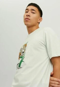 Jack & Jones Jorbeachbone Ss Crew NeckT-Shirt Con StampaPale Blue Uomo T-shirt E Polo JA222O55Y-K11 -Jack & Jones 6e69990c9d9942dd87d8eb67fc150660