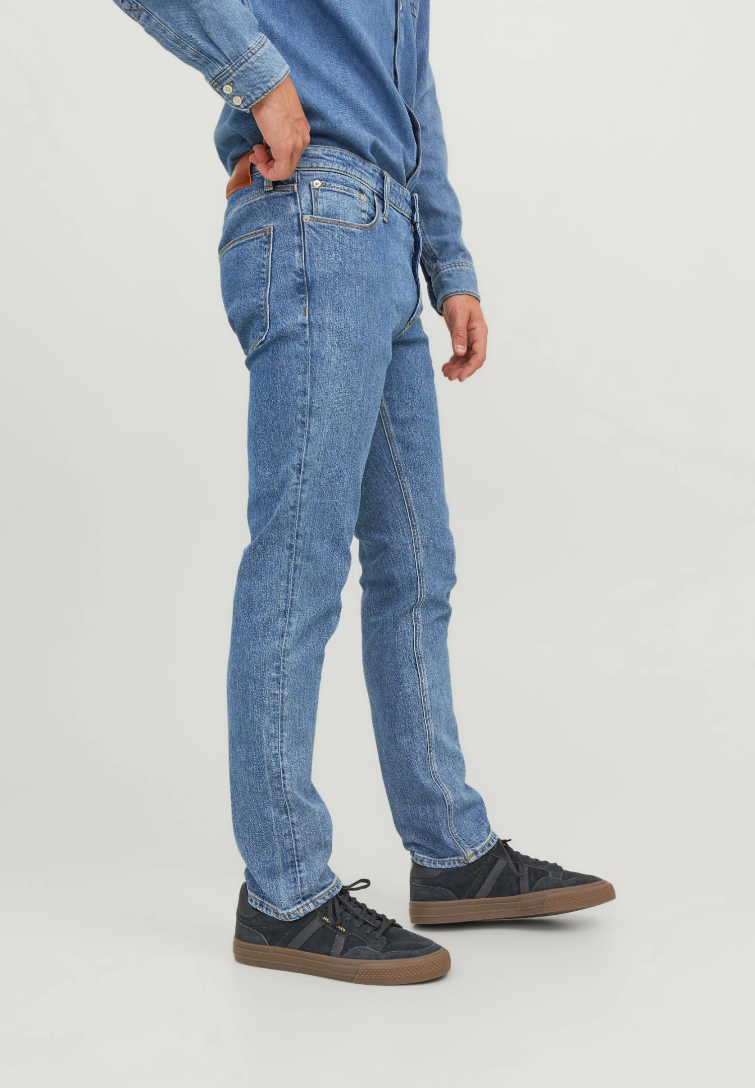 Jack & Jones Clark EvanJeans A SigarettaBlue Denim Uomo Jeans JA222G25G-K11 7 Jack & Jones Clark EvanJeans A SigarettaBlue Denim Uomo Jeans JA222G25G-K11 - immagine 5