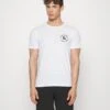 Jack & Jones Jacbasic Tee SetPigiamaWhite/Black Uomo Per La Notte JA282M02A-A11