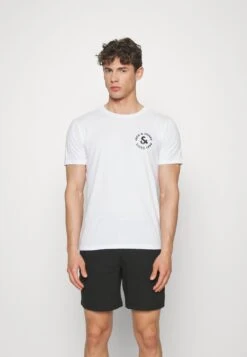 Jack & Jones Jacbasic Tee SetPigiamaWhite/Black Uomo Per La Notte JA282M02A-A11