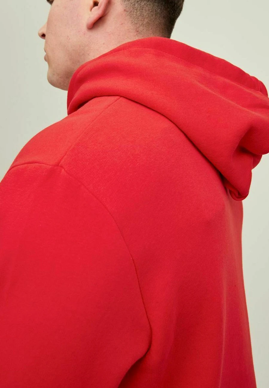 Jack & Jones Jjelogo Hood Plus SizeFelpa Con CappuccioTrue Red Uomo Maglieria E Felpe JA222S2QE-G11 6 Jack & Jones Jjelogo Hood Plus SizeFelpa Con CappuccioTrue Red Uomo Maglieria E Felpe JA222S2QE-G11 - immagine 4