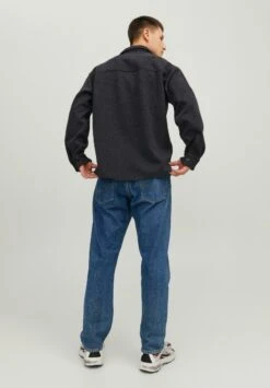 Jack & Jones Jorzac Melange Ls - Giacca Leggera - Black -Jack & Jones 7807e4feb8974fd0ab9311abddc61d80