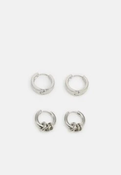 Jack & Jones Jacsacile Earrings Unisex 4 PackOrecchiniSilver-Coloured Uomo Gioielli JA254L000-D11
