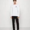 Jack & Jones Jacbasic Logo Tee And Lougepants SetPigiamaWhite/Black Uomo Per La Notte JA282M027-A11