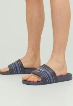 Jack & Jones GestreifteCiabatte Da MareNavy Blazer Uomo Scarpe Aperte JA212G02Z-K11