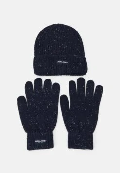 Jack & Jones Jaccliff Beanie And GlovesGuantiDark Blue Uomo Guanti JA252O01O-K11