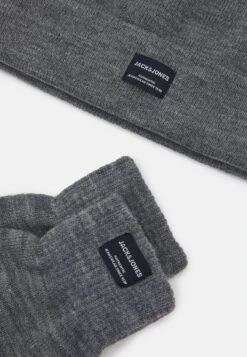Jack & Jones Jacbeanie Glove Giftbox SetBerrettoGrey Melange Uomo Cappellie Berretti JA252O012-C11 -Jack & Jones 87f3c7cd32664345b7e46e255ffe21fa