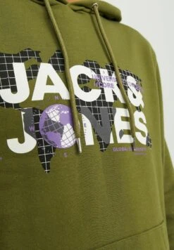 Jack & Jones Hoodie SweatFelpa Con CappuccioOlive Branch Uomo Maglieria E Felpe JA222S362-N11 -Jack & Jones 882ca621d6484de996c77bc6f6c71f25