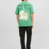 Jack & Jones Crew NeckT-Shirt Con StampaHolly Green Uomo T-shirt E Polo JA222O5IN-M11