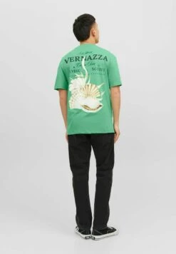 Jack & Jones Crew NeckT-Shirt Con StampaHolly Green Uomo T-shirt E Polo JA222O5IN-M11