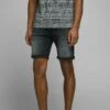 Jack & Jones Rick Org Jj 557 50Sps - Shorts Di Jeans - Black Denim