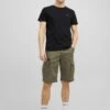 Jack & Jones Unifarbene Dex Mit CargotaschenShortsGrün Uomo Bermuda JA222F0VI-M11