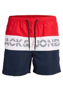 Jack & Jones Jpstfiji Jj Block SnShorts Da MareChinese Red Uomo Moda Mare JA282H05O-G11 -Jack & Jones 906b874c034d46b3ba4681e0d0cba425