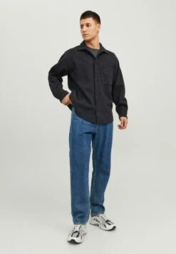 Jack & Jones Jorzac Melange Ls - Giacca Leggera - Black -Jack & Jones 906ca1e5d8804783bb7cb2f602bed28b