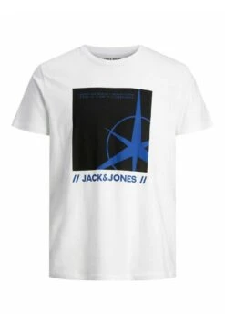 Jack & Jones T-Shirt Con StampaWhite Uomo T-shirt E Polo JA222O5C1-A11