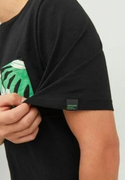 Jack & Jones Crew NeckT-Shirt Con StampaBlack Uomo T-shirt E Polo JA222O5GV-Q11 -Jack & Jones 92668eb1a48943849391ae322edce533