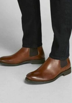 Jack & Jones Jfwargo Leather Chelsea LnStivalettiCognac Uomo Stivaletti/Stivali JA212K03A-O11 -Jack & Jones 92aa22b01cce4aa8ba3e20580391ec72