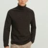 Jack & Jones Jehill Roll Neck NoosMaglioneSeal Brown Uomo Maglieria JA222Q159-O12
