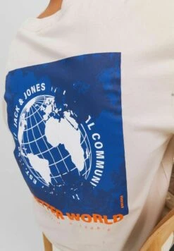 Jack & Jones Crew NeckT-Shirt Con StampaMoonbeam Uomo T-shirt E Polo JA222O5JP-A11 -Jack & Jones 9a96deff15e84271bc9fd050540ce198