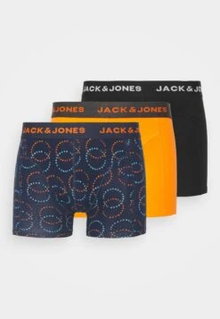 Jack & Jones Jaclogo Circle Trunks 3 PackCulotteNavy/Vibrant Orange/Black Uomo Intimo JA282O0NS-K11 -Jack & Jones 9b735417fc7b46488ed67ca13f64a38d