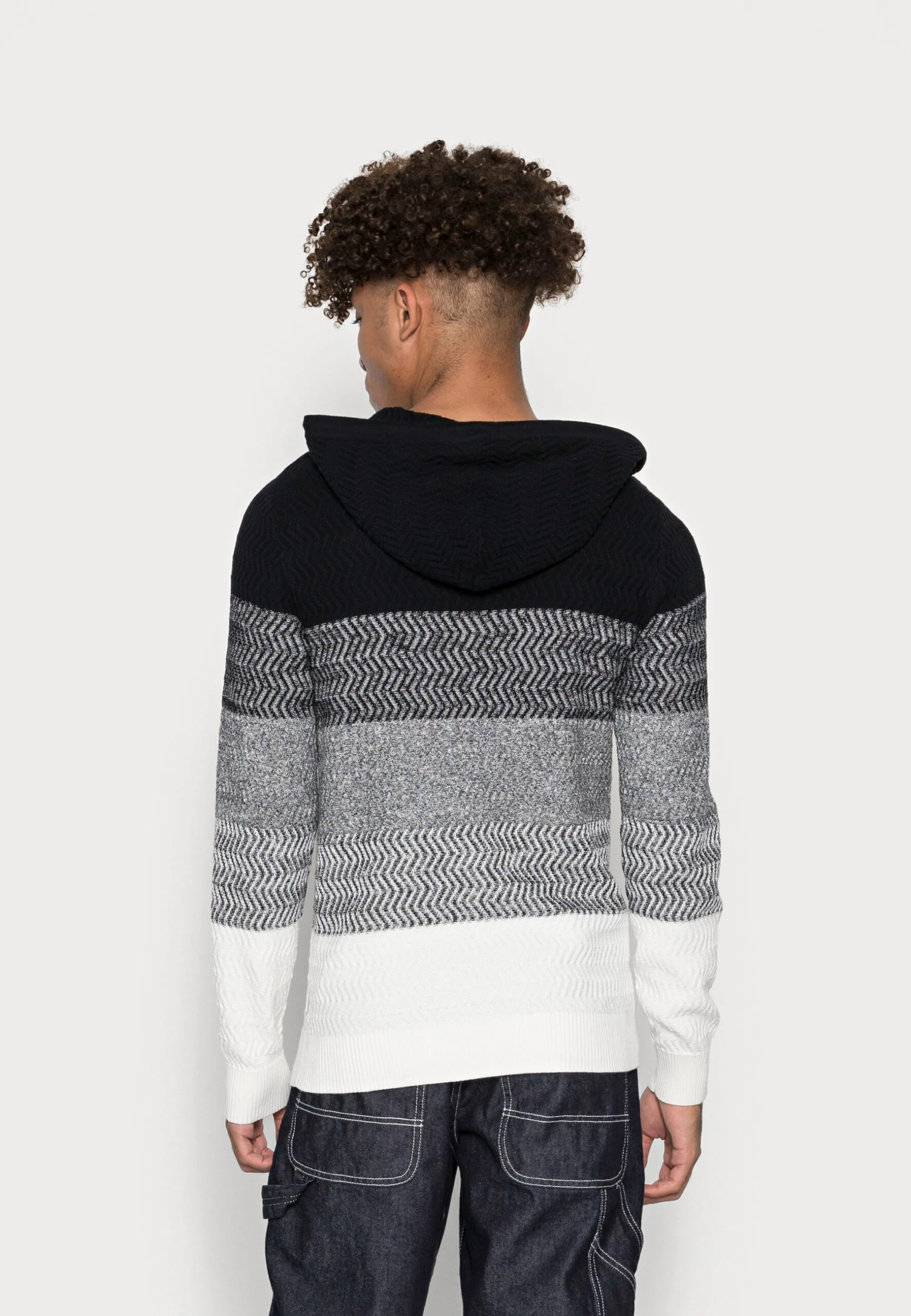 Jack & Jones Jjmason Hood - Maglione - Black 5 Jack & Jones Jjmason Hood - Maglione - Black - immagine 3