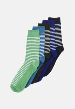 Jack & Jones Jackai Socks 5 PackCalzeSurf The Webpack/Absinthe Green/Kombu Green/Silver Lake Blue/Navy Blazer Uomo Intimo JA282F0C3-T11