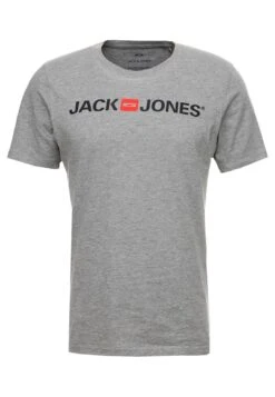 Jack & Jones Jjecorp Logo Crew Neck T-Shirt Con StampaLight Grey Melange Uomo T-shirt E Polo JA222O1TS-C11 -Jack & Jones 9c0ec55a6de743d09508b89944a7f893