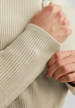 Jack & Jones Jprccperfect Half Zip Sn - Maglione - Island Fossil -Jack & Jones a4ec65d400cd43549990930b6df16810