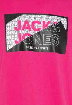 Jack & Jones Jcologan Crew NeckT-Shirt Con StampaPink Yarrow Uomo T-shirt E Polo JA222O5DY-J11 -Jack & Jones a6f7f173730c4de0ad82af6c2f7c57c8