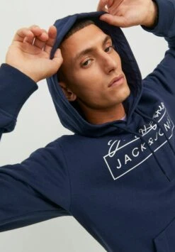Jack & Jones Felpa Con CappuccioNavy Blazer Uomo Maglieria E Felpe JA222S366-K11 -Jack & Jones a801108b25004cfaab92b3948ea7df9f