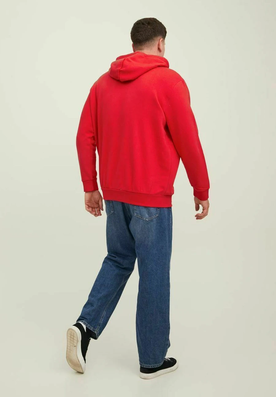 Jack & Jones Jjelogo Hood Plus SizeFelpa Con CappuccioTrue Red Uomo Maglieria E Felpe JA222S2QE-G11 5 Jack & Jones Jjelogo Hood Plus SizeFelpa Con CappuccioTrue Red Uomo Maglieria E Felpe JA222S2QE-G11 - immagine 3