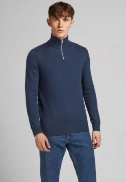 Jack & Jones Eemil Half Zip NoosMaglioneNavy Uomo Maglieria JA222Q0ZG-K11