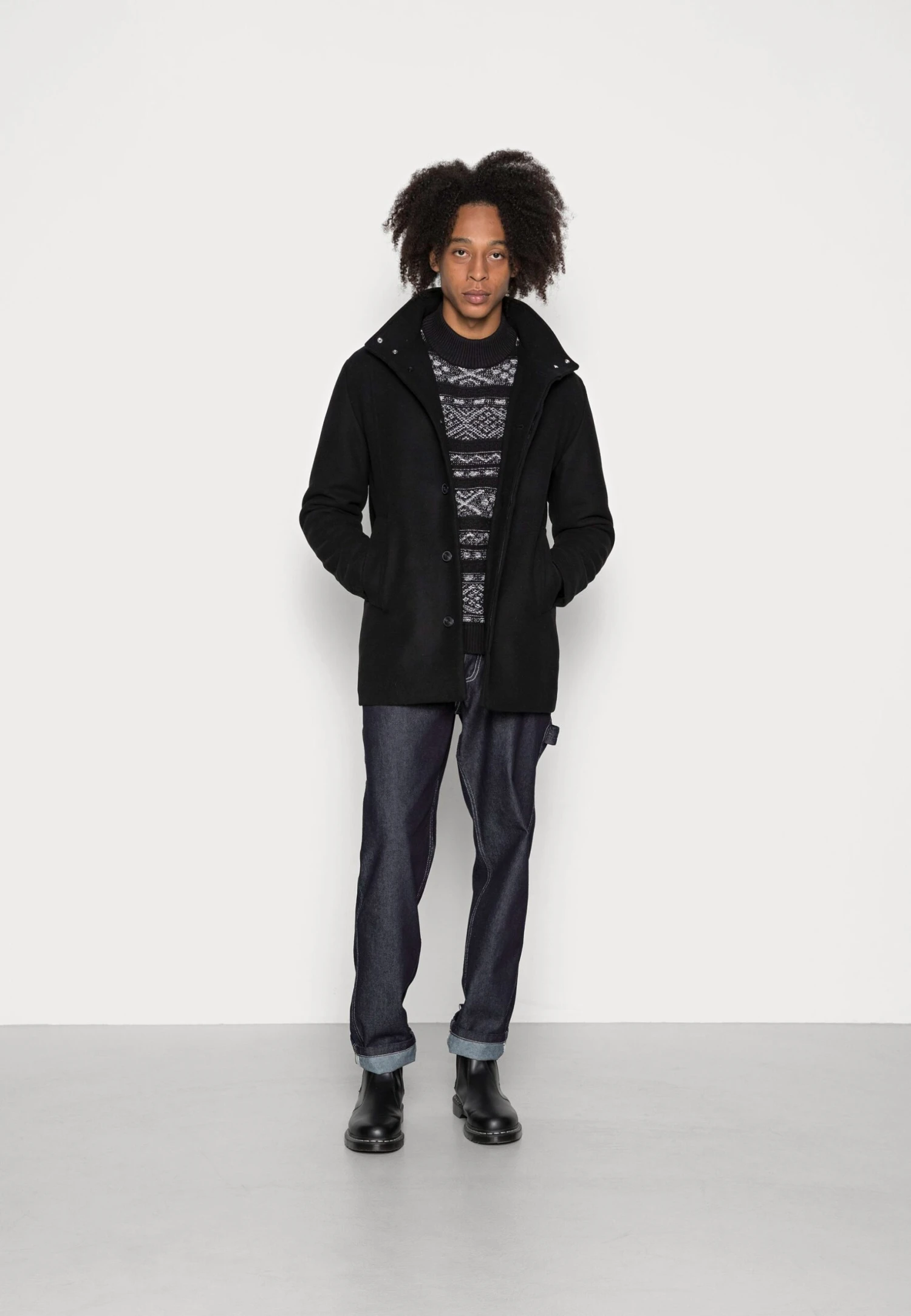 Jack & Jones Jjedunham SnCappotto CortoBlack Uomo Cappotti JA222T0UP-Q11 4 Jack & Jones Jjedunham SnCappotto CortoBlack Uomo Cappotti JA222T0UP-Q11 - immagine 2