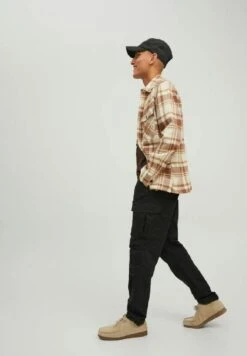 Jack & Jones Jpstace Jjtucker Ama Noos - Pantaloni Cargo - Black -Jack & Jones b964ebe45b6245e3bbfcd539441591ae