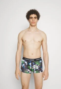 Jack & Jones Jacflower Trunks 3 PackCulotteBlack/Blue Uomo Intimo JA282O0OJ-Q11 -Jack & Jones baa1f20a76fe42ceb6044845c1fbb1ad