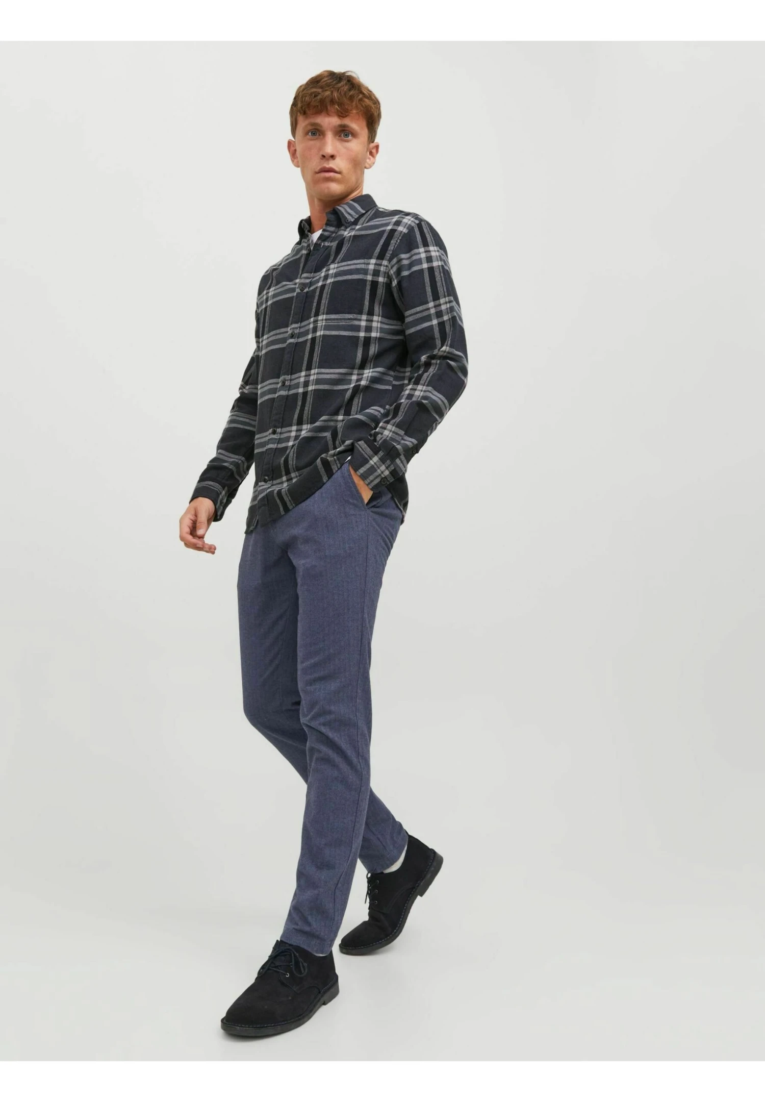 Jack & Jones Jpstmarco Jjwinter LcChinoNavy Blazer Uomo Pantaloni JA222E19H-K11 8 Jack & Jones Jpstmarco Jjwinter LcChinoNavy Blazer Uomo Pantaloni JA222E19H-K11 - immagine 6