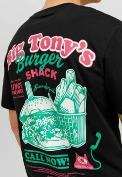 Jack & Jones Crew NeckT-Shirt Con StampaBlack Uomo T-shirt E Polo JA222O5L1-Q11 -Jack & Jones bc1578bafc3e41e4a05a4430c931f2cc