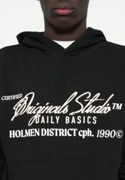 Jack & Jones JORBEDFORD TYPO HOOD - Felpa - Black -Jack & Jones c0cee6e377174a48a5f5e29b0fa80b2e