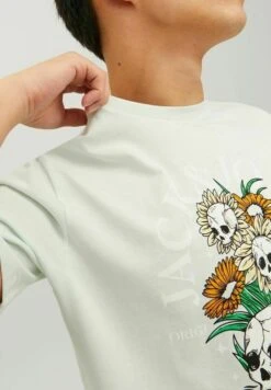 Jack & Jones Jorbeachbone Ss Crew NeckT-Shirt Con StampaPale Blue Uomo T-shirt E Polo JA222O55Y-K11 -Jack & Jones c60983946e784e2ab9a5750f6bd5edf2