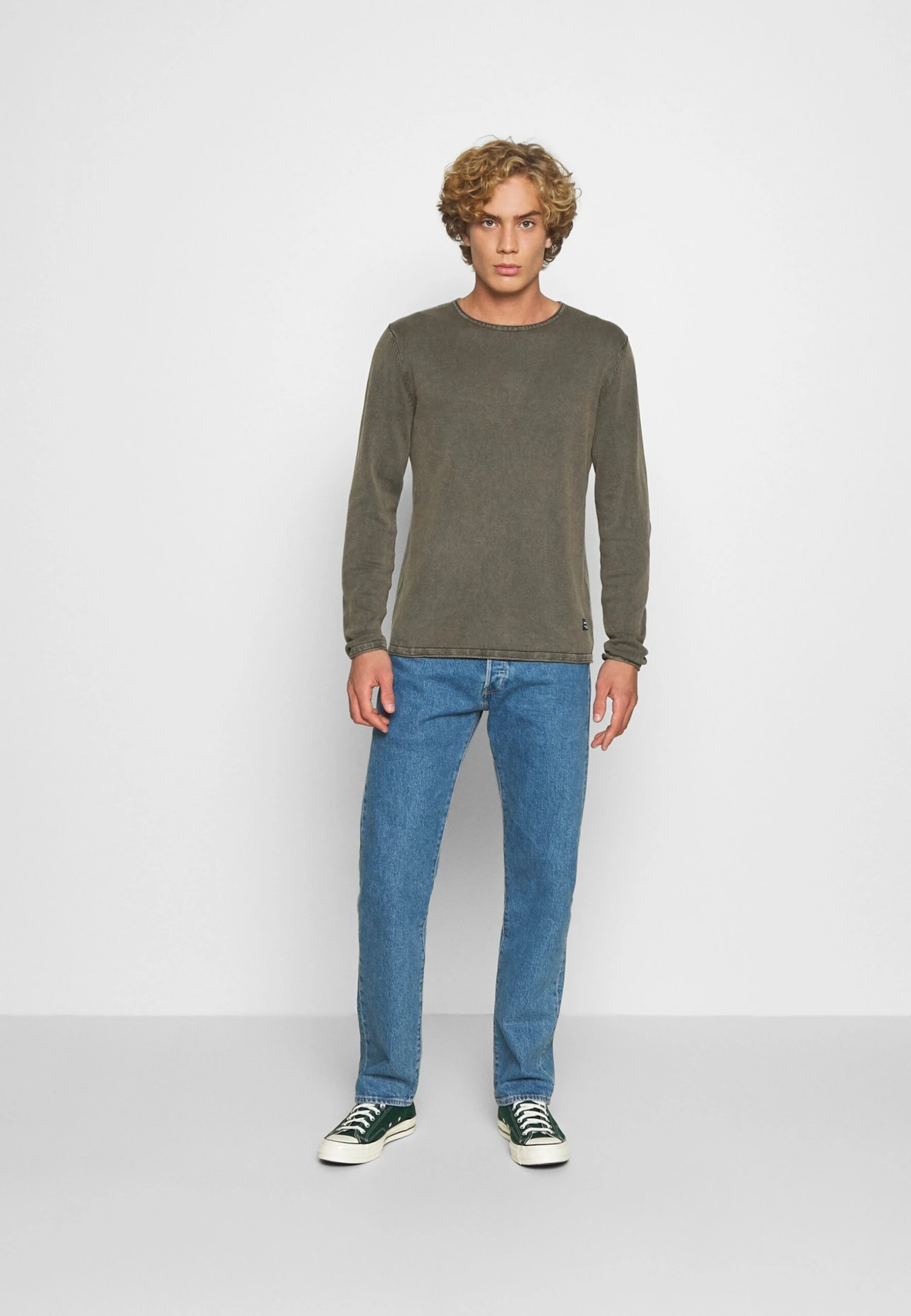 Jack & Jones Jjeleo Crew Neck NoosMaglioneDusty Olive Uomo Maglieria JA222Q0UK-N11 4 Jack & Jones Jjeleo Crew Neck NoosMaglioneDusty Olive Uomo Maglieria JA222Q0UK-N11 - immagine 2