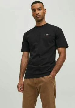Jack & Jones Jjrdd Eddy Ss Crew Neck SnT-Shirt Con StampaBlack Uomo T-shirt E Polo JA222O4B8-Q11