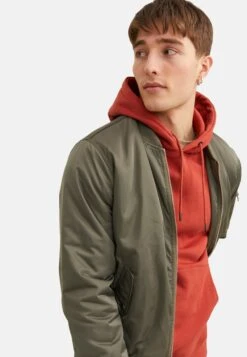 Jack & Jones Ocean Giubbotto BomberGrün Uomo Giacche JA222T1QB-M11 -Jack & Jones c9b7007935ae4c64a7cf7d5b855bfbd4