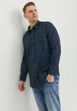 Jack & Jones Plus Size- Camicia - Navy Blazer -Jack & Jones ca6324c0ee534f40aeb4cbfc06691f59