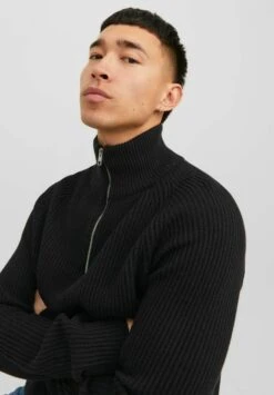 Jack & Jones Pannel Half ZipMaglioneBlack Uomo Maglieria JA222Q1DS-Q11 -Jack & Jones cb0237a83a88429cbc39c9ff723f61a3