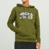 Jack & Jones Hoodie SweatFelpa Con CappuccioOlive Branch Uomo Maglieria E Felpe JA222S362-N11 -Jack & Jones ce68b4a4dde946a8b5f977b390c89e08